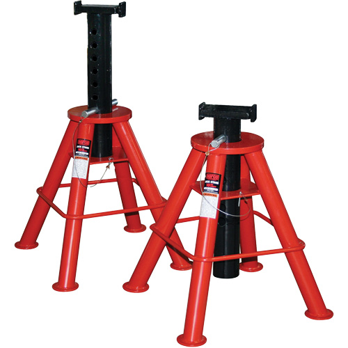 High Height Jack Stand, Locking Pin, 10 Tons Capacity, 28" - 47" H NRZ Safety Inc.