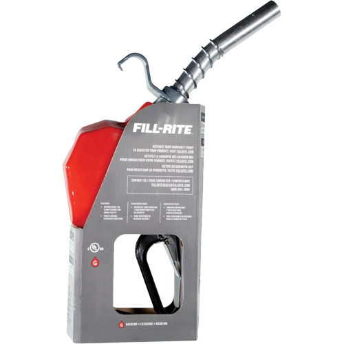 Pistolet de distribution automatique rouge pour essence NRZ Safety Inc.