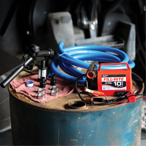 Pompe de transfert de carburant 12 V CC avec pistolet NRZ Safety Inc.