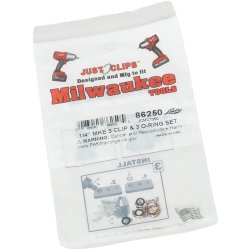 1/4" Clips & O-Rings Set for Milwaukee NRZ Safety Inc.