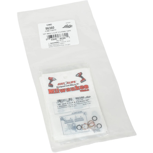 Jeu de clips et joints toriques de 3/8 po pour Milwaukee - en vrac NRZ Safety Inc.