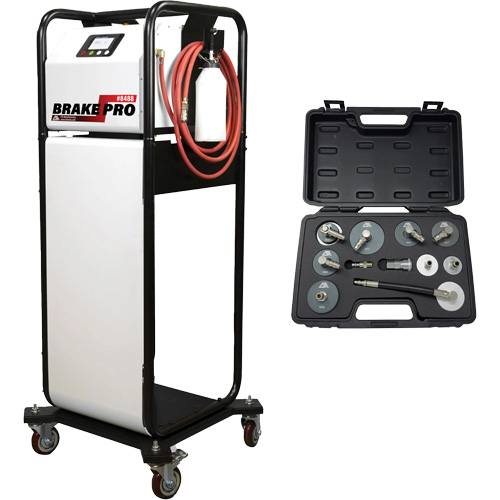 Pompette de purge de frein Brake-Pro &agrave; structure haute avec adaptateurs NRZ Safety Inc.