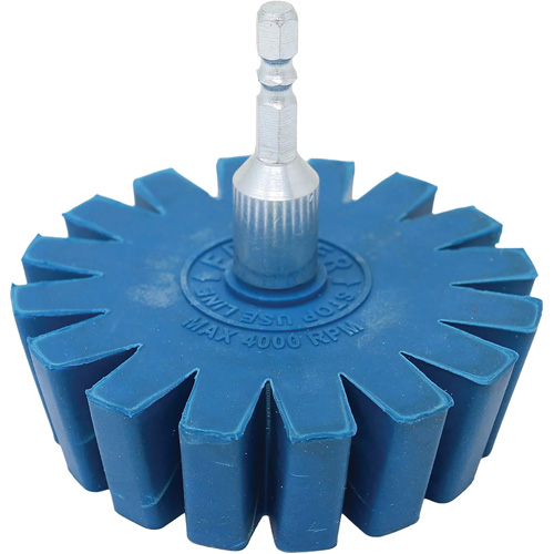 Conical Gear Eraser Wheel with Quick-Connect Arbor Adapter NRZ Safety Inc.