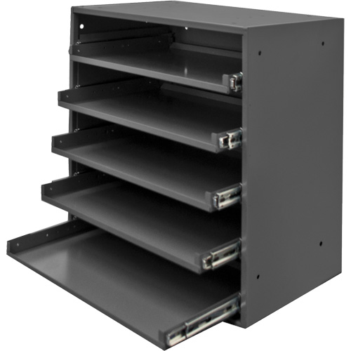 Armoire de rangement &agrave; cloisons, Acier, 5 compartiments, 20-1/2" la x 12-1/2" p, 21" h, Gris NRZ Safety Inc.