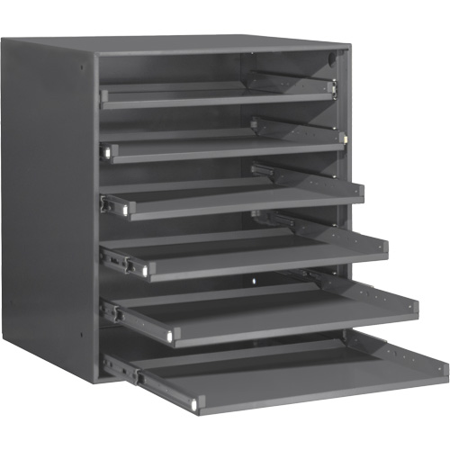 Armoire de rangement &agrave; cloisons, Acier, 6 compartiments, 20-5/16" la x 15-15/16" p, 21-7/8" h, Gris NRZ Safety Inc.
