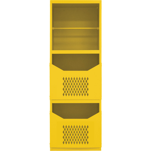 Armoire pour le contr&ocirc;le des d&eacute;versements, 1 Tablettes, 72" h x 24" la x 24" p, Acier, Jaune NRZ Safety Inc.