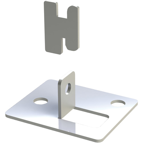 Interlok Boltless Shelving Foot Plate NRZ Safety Inc.