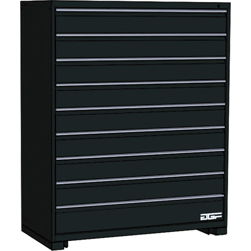 Armoire &agrave; tiroirs modulaire, 9 tiroirs, 36" la x 24" p x 60" h, Noir NRZ Safety Inc.