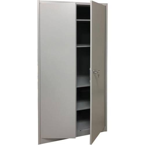 Storage Cabinet, Steel, 4 Shelves, 78" H x 36" W x 24" D, Grey NRZ Safety Inc.