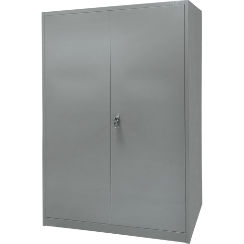 Storage Cabinet, Steel, 4 Shelves, 78" H x 48" W x 24" D, Grey NRZ Safety Inc.