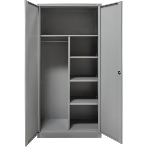 Armoire de rangement combin&eacute;e, 36" la x 18" p x 72" h, Gris NRZ Safety Inc.