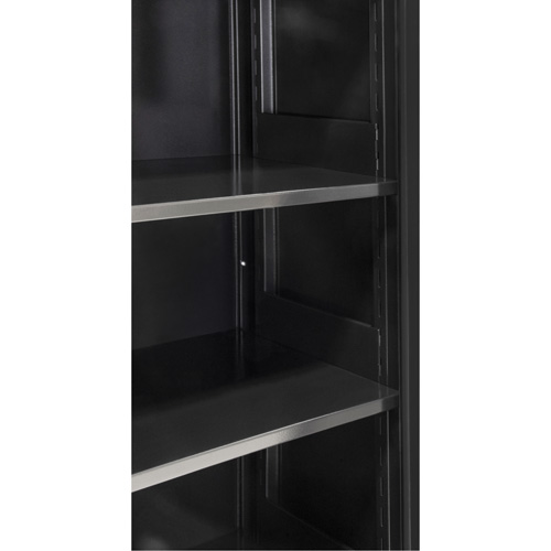 Armoire de rangement Hi-Boy, Acier, 4 Tablettes, 72" h x 36" la x 18" P, Noir NRZ Safety Inc.