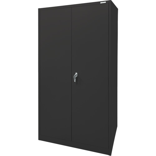 Armoire d'entreposage, Acier, 4 Tablettes, 78" h x 36" la x 24" P, Noir NRZ Safety Inc.