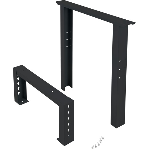 Industrial Duty Leg for Workbench, Steel, 24" D x 34" H, Single NRZ Safety Inc.