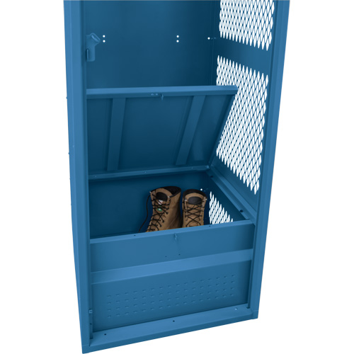 Gear Locker, Steel, 24" W x 18" D x 72" H, Dark Blue NRZ Safety Inc.