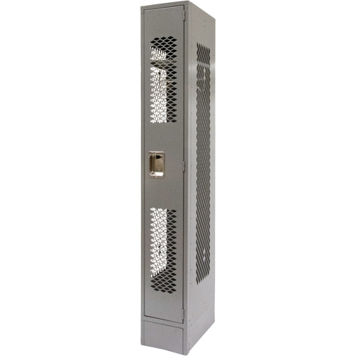 Casiers ventil&eacute;s, 12" x 18" x 78", Acier, Gris, D&eacute;mont&eacute;, Perfor&eacute; NRZ Safety Inc.