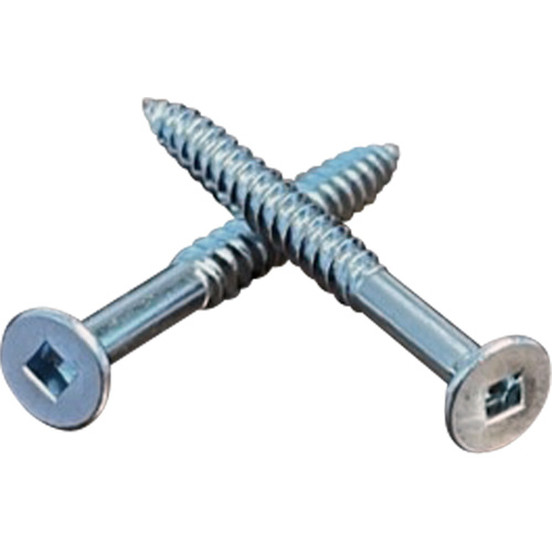 Flat SOC Wood Screws, #10 x 2" L, Zinc Plated NRZ Safety Inc.