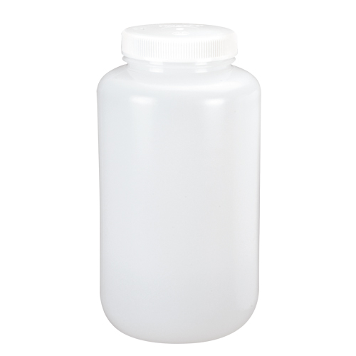 Wide-Mouth Bottles, Round, 1/2 gal., Plastic NRZ Safety Inc.