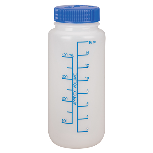 Bouteilles &agrave; large ouverture, Ronde, 16 oz, Plastique NRZ Safety Inc.