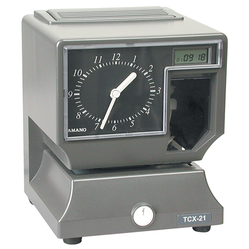 Horloge de pointage, Num&eacute;rique NRZ Safety Inc.