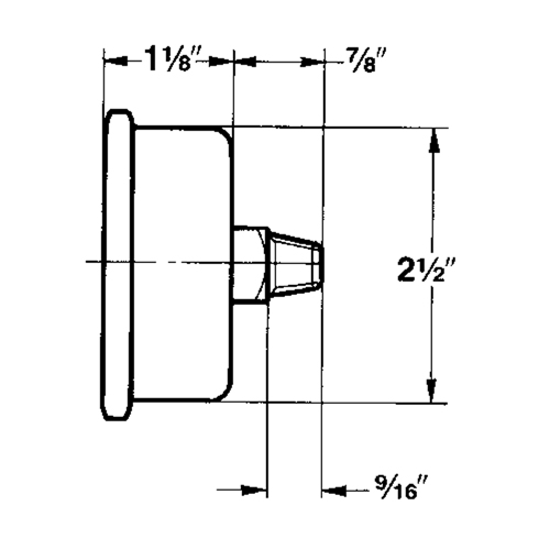Pressure Gauges, 2-1/2" , 30" Hg-0" Vac., Bottom Mount, Liquid Filled Analogue NRZ Safety Inc.