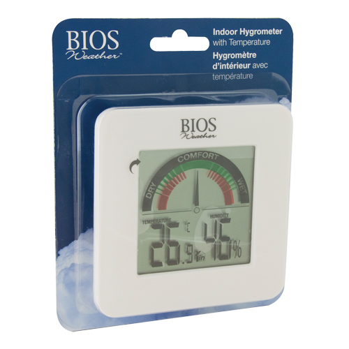 Hygrom&egrave;tres int&eacute;rieurs avec indicateur de confort BIOS, Contact, Num&eacute;rique, -58-158°F (-50-70°C) NRZ Safety Inc.