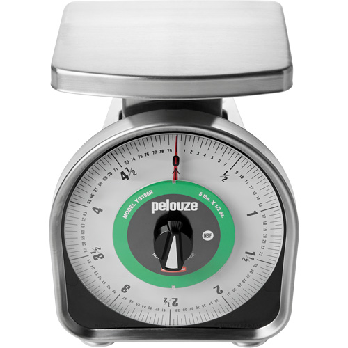 Balance m&eacute;canique &agrave; mesurer les portions Pelouze, Capacit&eacute; 5 lb / 2,3 kg, Graduations 10 g / 0,5 oz NRZ Safety Inc.
