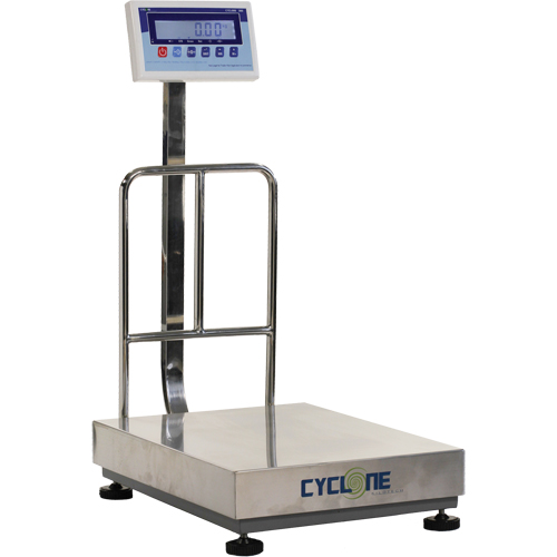 Cyclone 300 Bench and Platform Scale, 600 lbs. / 300 kg Capacity, 17-3/4" L x 23-3/5" W NRZ Safety Inc.