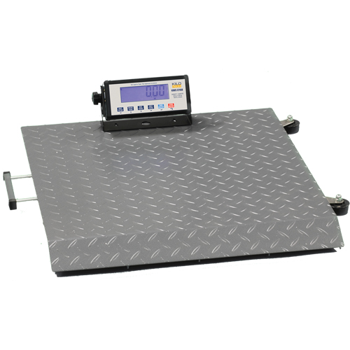 Mobile Platform Scale, 660 lbs. / 300 kg Capacity, 30" L x 30" W NRZ Safety Inc.