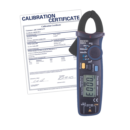 Pince amp&egrave;rem&eacute;trique v.e.v. mA avec certificat de calibration, Tension c.a./c.c., Courant c.a./c.c. NRZ Safety Inc.