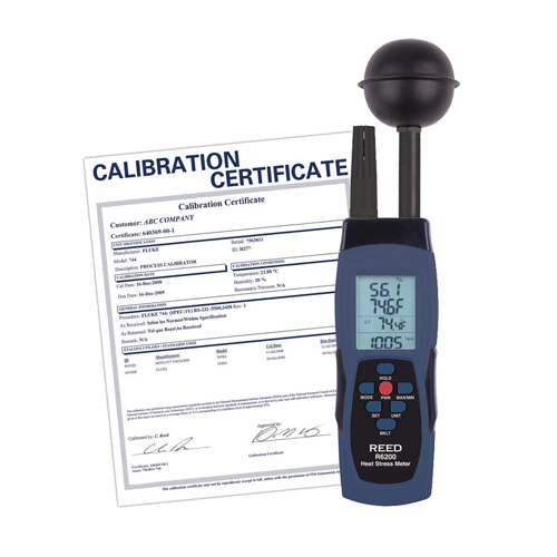 Wet-Bulb Globe Temperature (WBGT) Heat Stress Meter (includes ISO Certificate) NRZ Safety Inc.