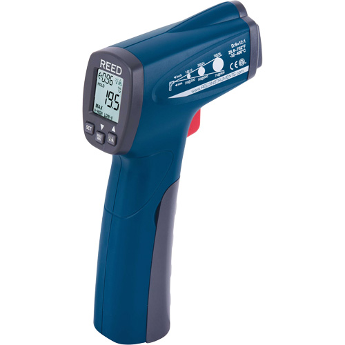 Infrared Thermometer, -25.6°- 752° F ( -32° - 400° C ), 12:1, Adjustable Emmissivity NRZ Safety Inc.