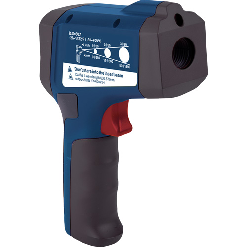 Professional Infrared Thermometer, -26 - 1472° F ( -32 - 800° C ), 30:1, Adjustable Emmissivity NRZ Safety Inc.