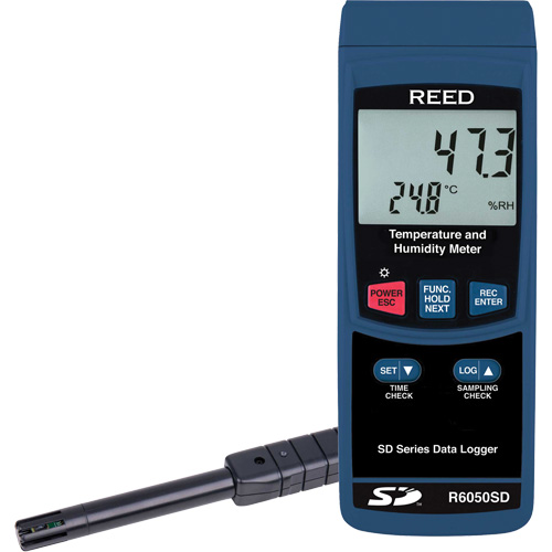 Data Logging Thermo-Hygrometer, 5% - 95% RH, 32° - 122° F ( 0° - 50°C ) NRZ Safety Inc.