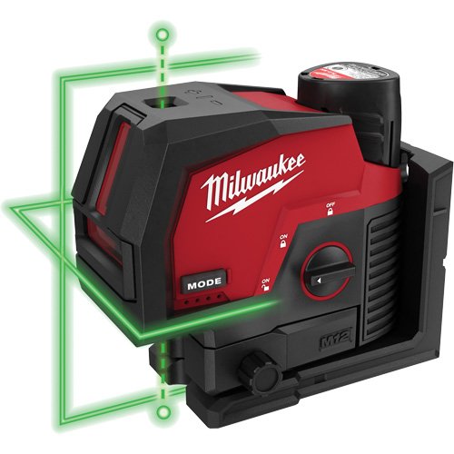Ensemble de laser vert &agrave; lignes crois&eacute;es et points d'aplomb M12 NRZ Safety Inc.