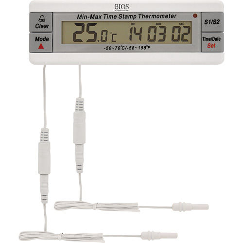Thermom&egrave;tre pour vaccins, Contact, Num&eacute;rique, -50-70°F (-58-158°C) NRZ Safety Inc.
