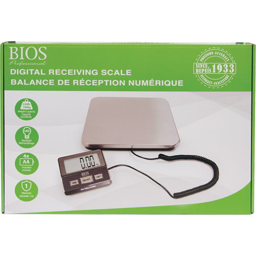 Balance de r&eacute;ception num&eacute;rique, Capacit&eacute; 220 lb, Graduations 1 lb NRZ Safety Inc.