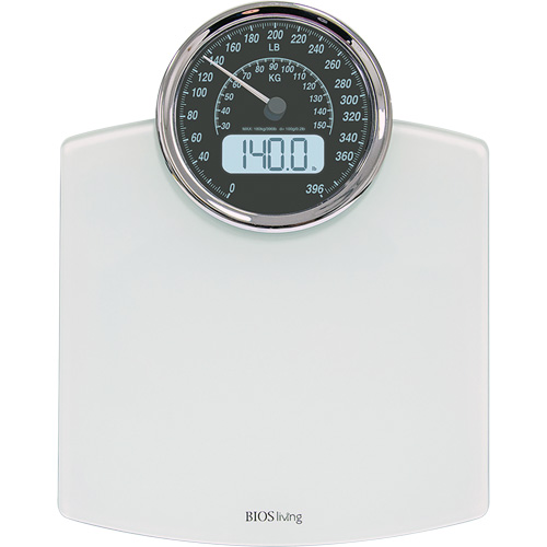 Digital Analog Scale, 396 lbs. Cap., 100 g / 0.2 lbs. Graduations NRZ Safety Inc.