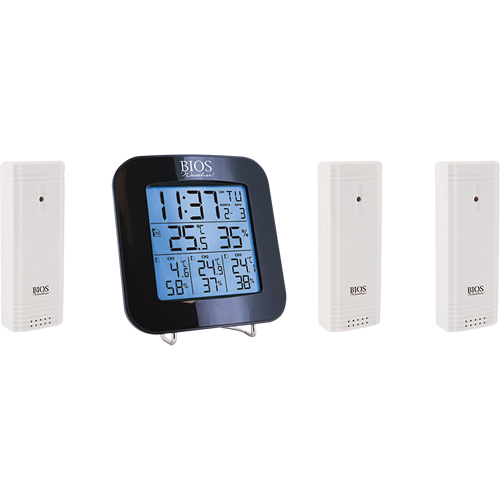 Wireless Weather Station with 3 Sensors, Non-Contact, Digital, 40-158°F (-40-70°C) NRZ Safety Inc.