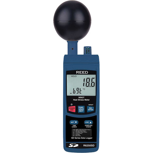 Data Logging Heat Stress Meter with NIST Certificate NRZ Safety Inc.