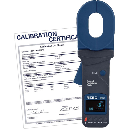 Clamp-On Ground Resistance Tester with Calibration Certificate NRZ Safety Inc.
