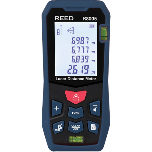 Laser Distance Meter, 0' - 164' (0 m - 50 m) Range, Digital (Electronic) NRZ Safety Inc.