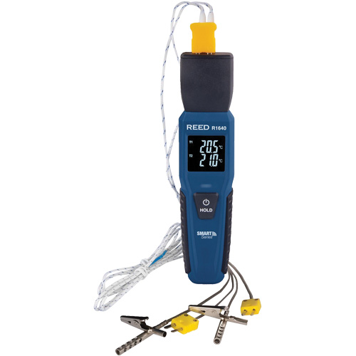 R1640 Smart Series Thermocouple Thermometer with Oven/Freezer Thermocouple Probes, Contact, Digital, 32-122°F (0-50°C) NRZ Safety Inc.