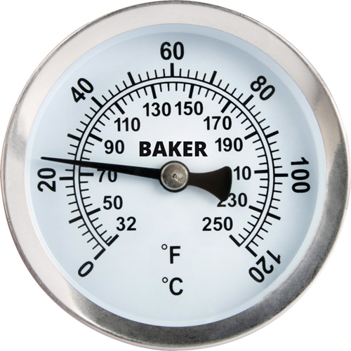 Pipe Surface Thermometer, Non-Contact, Analogue, 32-250°F (0-120°C) NRZ Safety Inc.