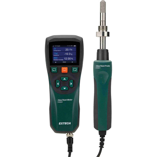 Appareil de mesure du point de ros&eacute;e, Gamme d'humidit&eacute; 0 - 100%, Gamme de temp&eacute;rature 14°- 140° F ( -10° - 60° C ) NRZ Safety Inc.