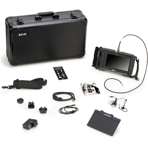 Videoscope Kit with Dual HD Camera 4.9 mm × 1 m Long Camera Probe, 7" Display, 1024 x 600 pixels NRZ Safety Inc.