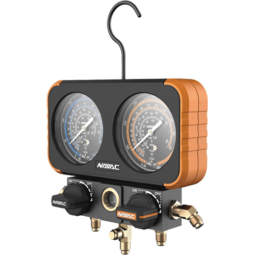 Manom&egrave;tre collecteur r&eacute;sistant aux chocs Pro Plus ,  3-1/8", 500 - 800 psi, Fixation inf&eacute;rieure, Analogique NRZ Safety Inc.