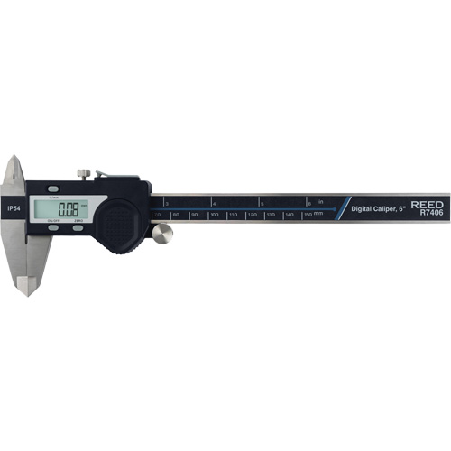 6" (150 mm) Digital Caliper, 0.0005" (0.01 mm) Resolution, 0" - 6" (0 mm - 150 mm) Range NRZ Safety Inc.