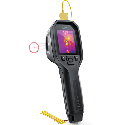 Cam&eacute;ra d'imagerie thermique IR 24:1 avec laser Bullseye et thermocouple de type K, 160 x 120 pixels, -10° - 45°C (14° - 113°F), 70 mK NRZ Safety Inc.
