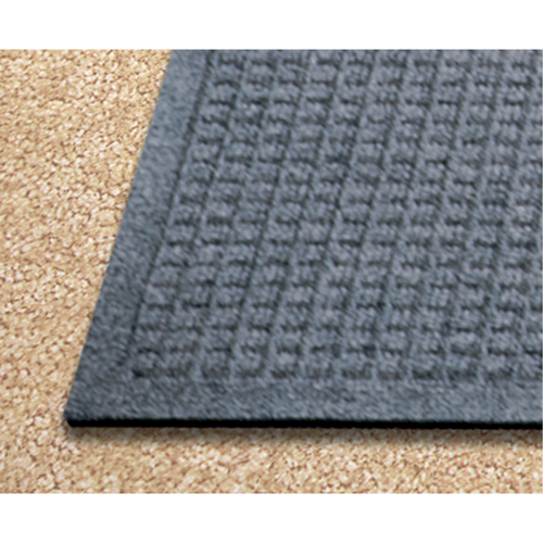 Waterhog&reg; Fashion Matting, Wiper/Scraper, 3' x 5' x 1/4", Grey NRZ Safety Inc.